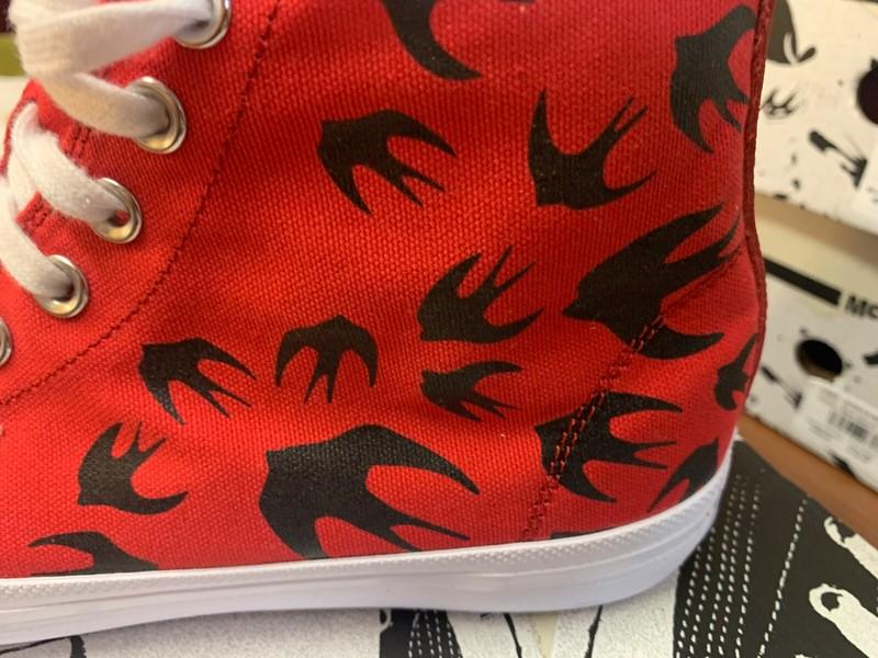 US: 8 10 Alexander Mcqueen Shoes Hightop Sneakers Style: R2812 RED