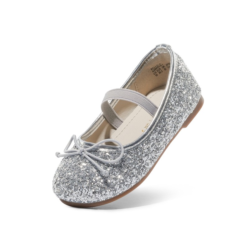 US Girls Flat Shoes Glitter Wedding Shoes Party Dress Shoes Slip On Ballet Flats