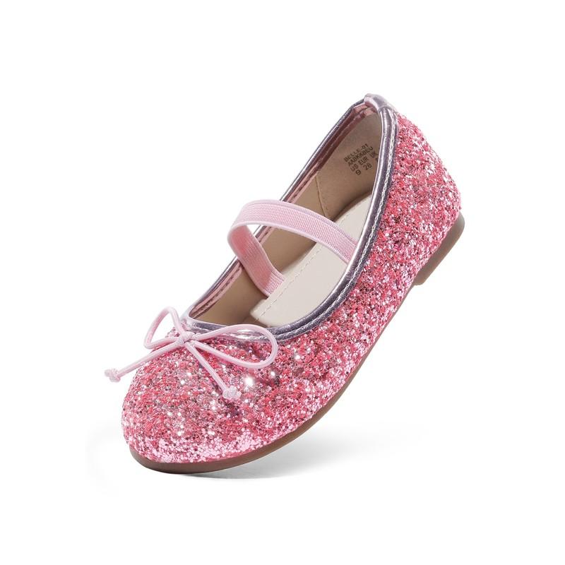 US Girls Flat Shoes Glitter Wedding Shoes Party Dress Shoes Slip On Ballet Flats