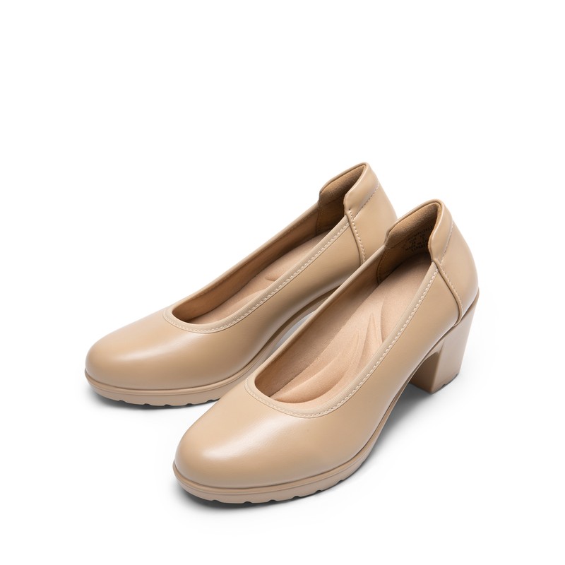 US Women's Chunky Block Heels Work Pumps City Walking Arch Support Dress Shoes