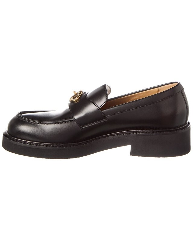Valentino Vlogo Leather Loafer Women's