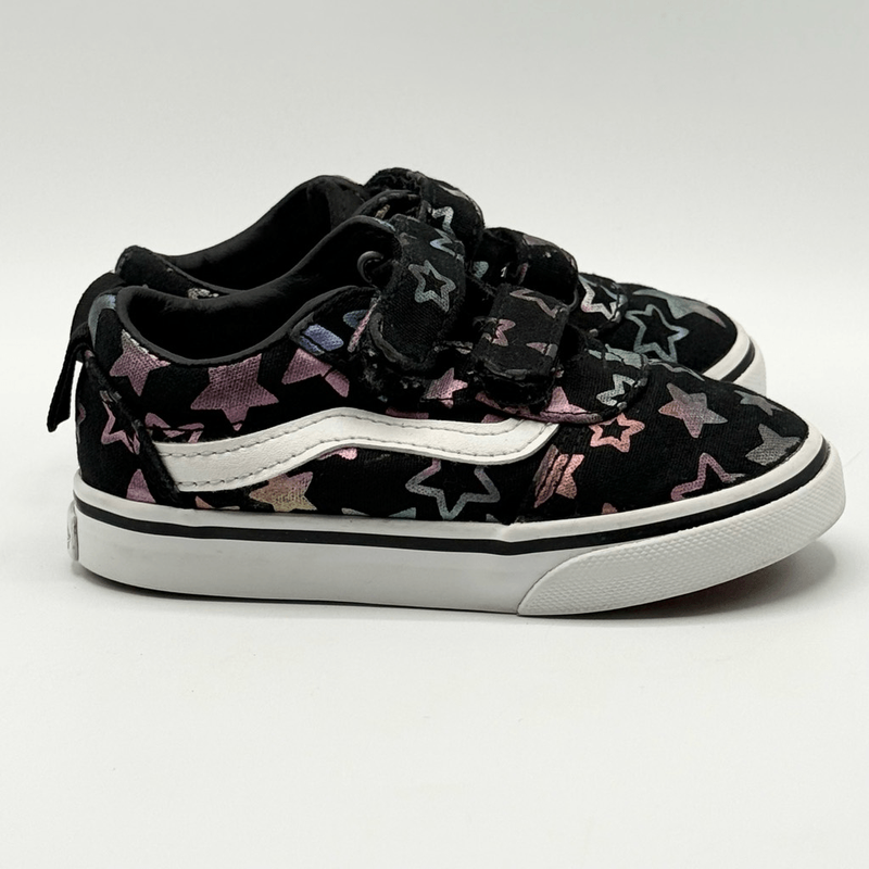 Vans Aplix Irridescent Stars Canvas Sneakers - Toddler US 7