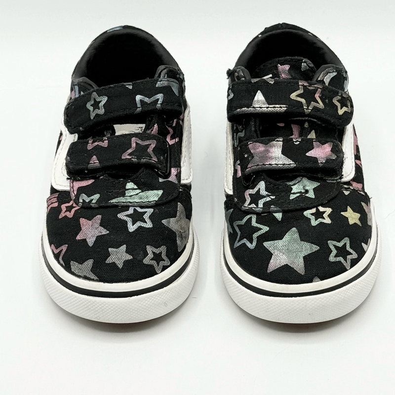 Vans Aplix Irridescent Stars Canvas Sneakers - Toddler US 7