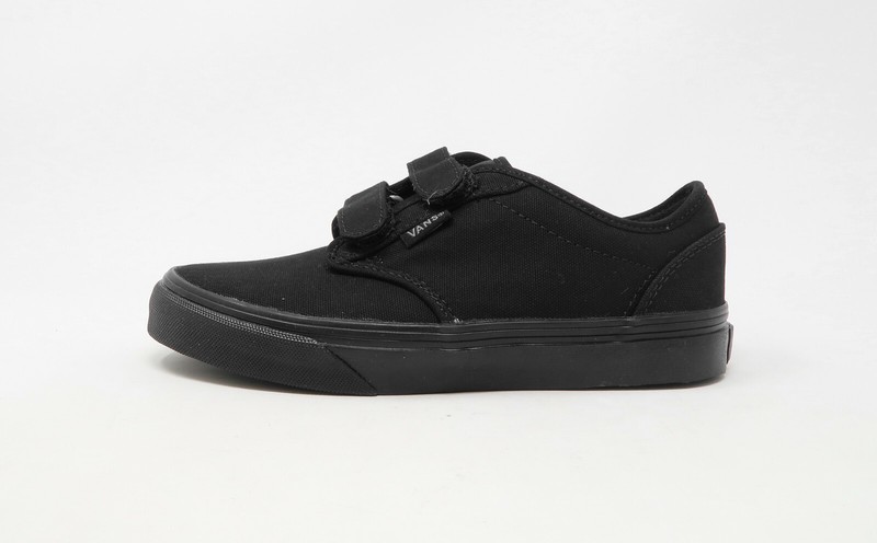 Vans Atwood V Straps Black Canvas Little Kids Children Boys Girls Shoes Sneakers