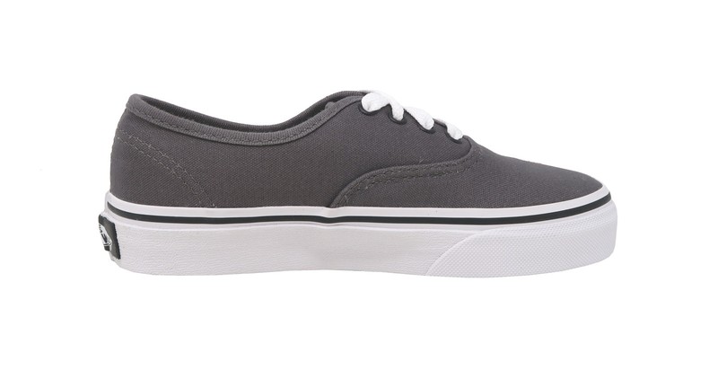 VANS Authentic Pewter Charcoal Gray Canvas School Little Kids Sneaker Boys Shoes