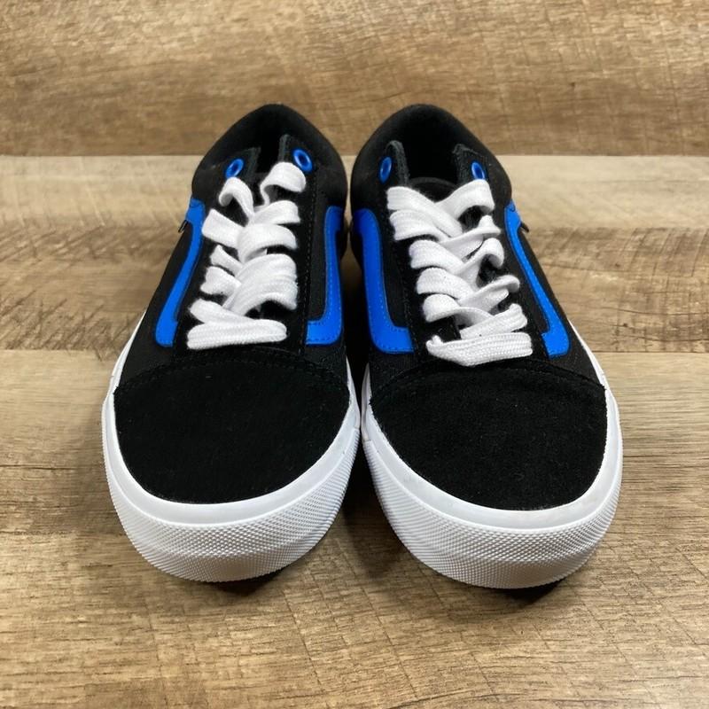 VANS BMX Old Skool Black Blue Canvas Suede Shoes Mens 5 Womens 6.5 NEW