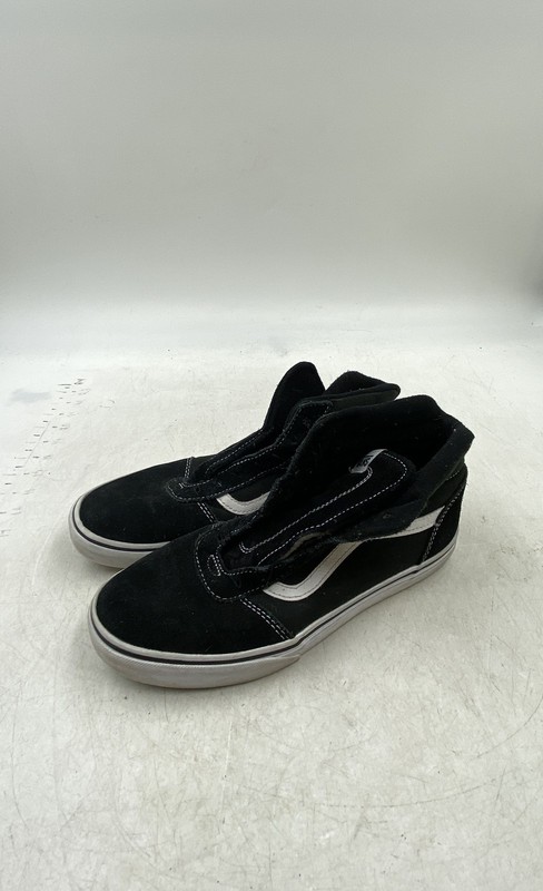 Vans Boys Sk8-Hi 500714 Black White Suede Skateboarding Sneaker Shoes Size 6