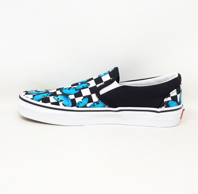 Vans Classic Slip On Butterfly Checkerboard Authentic Shoe Sneaker Womens Size