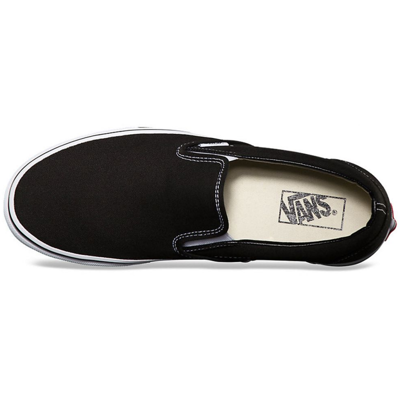 Vans CLASSIC SLIP ON Men Womens Black White VN000EYEBLK Canvas Skateboard Shoes