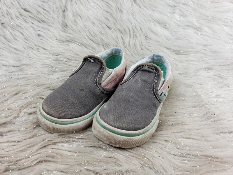 VANS Gray Pink Sneakers Toddler Size 7