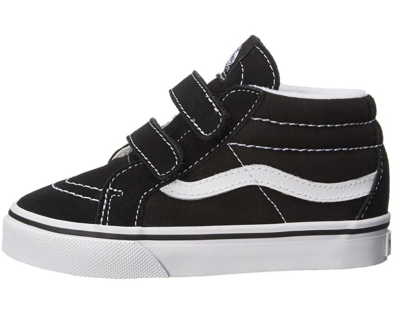 VANS INFANT TODDLER SK8-MID REISSUE V BLACK WHITE VN00018W6BT