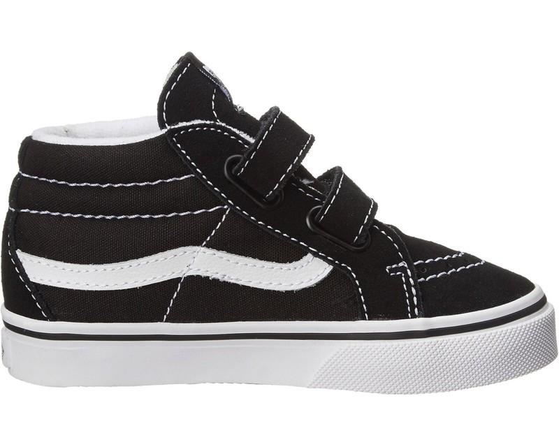 VANS INFANT TODDLER SK8-MID REISSUE V BLACK WHITE VN00018W6BT