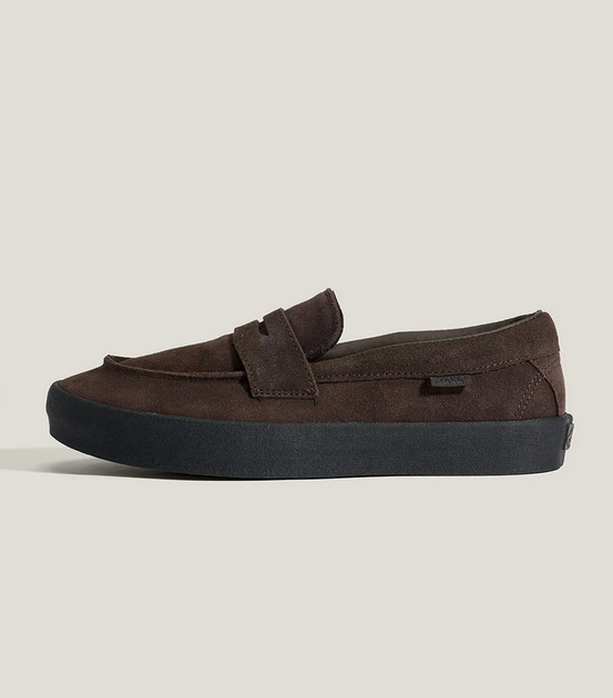 Vans Men's Skate Loafer Suede Brown Black Casual Shoes Sneakers VN000VA6Y491
