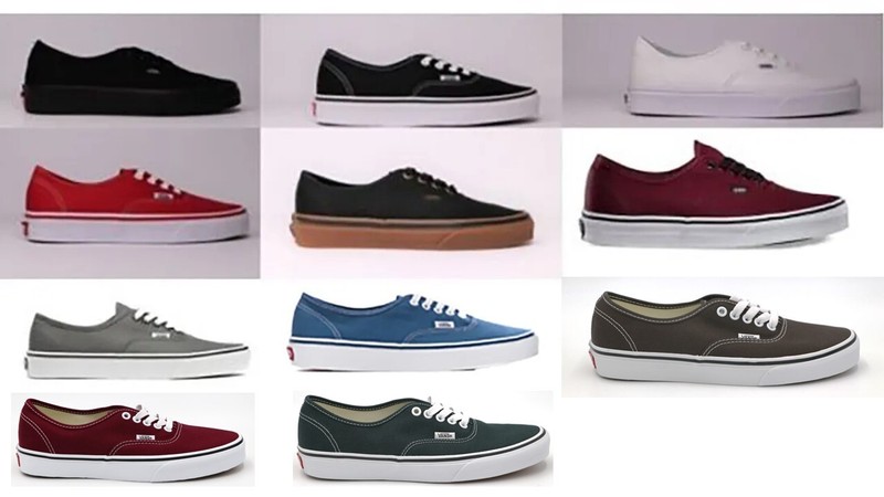Vans New Authentic Classic Sneakers Unisex Canvas Shoes