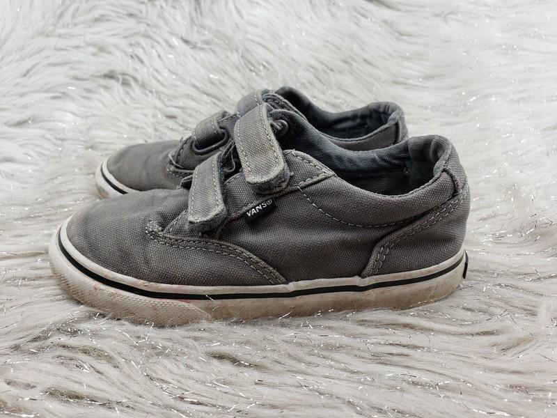VANS Off The Wall Gray Easy On Casual Shoes Size US 10 EUR 26.5