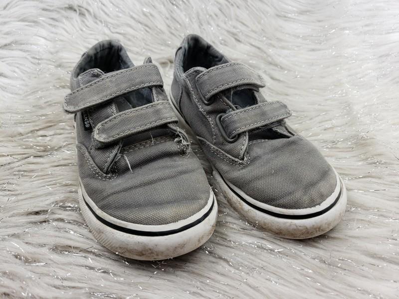 VANS Off The Wall Gray Easy On Casual Shoes Size US 10 EUR 26.5