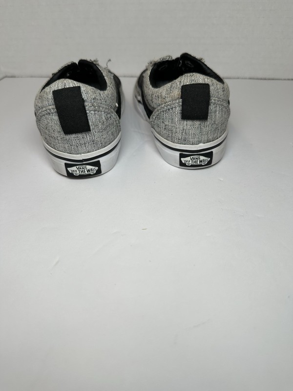 Vans Off The Wall Toddler Slip On Shoes Size 6 Toddler Gray Canvas