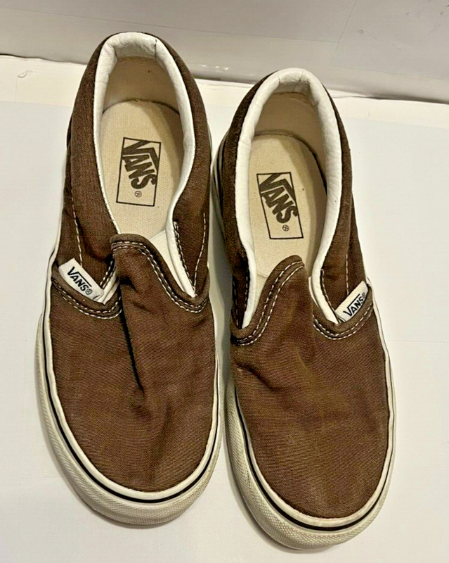 Vans ''Off The Wall'' Youth Size 10 Slip On Sneakers Excellent- Almost 0 Read