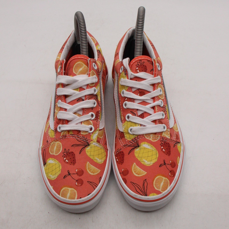 VANS Old Skool Fruit Youth 4.5 Women 6 Sneakers Skate Low Lace Up Peach Sneakers