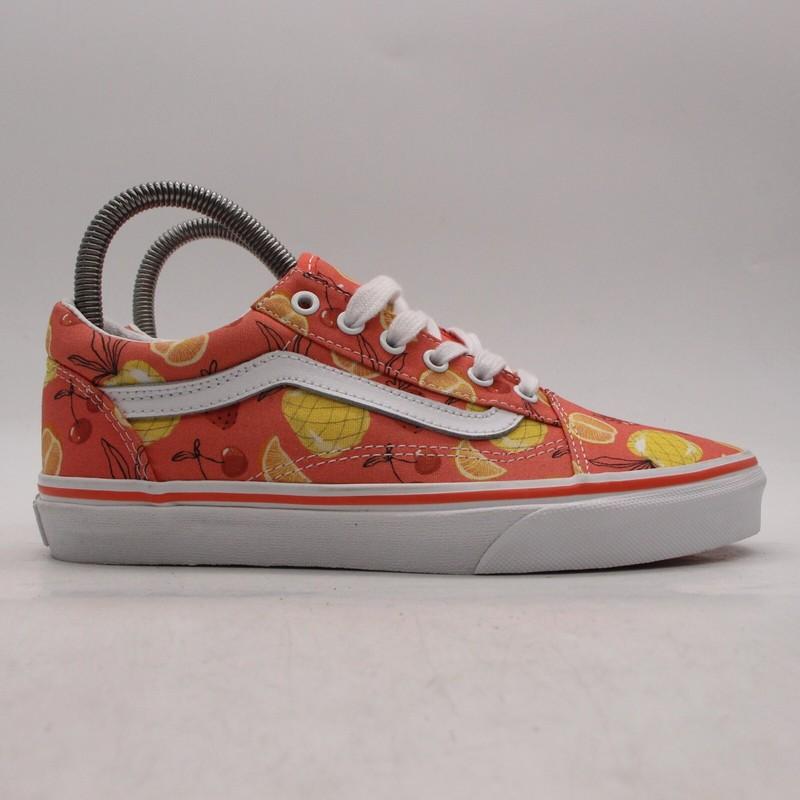 VANS Old Skool Fruit Youth 4.5 Women 6 Sneakers Skate Low Lace Up Peach Sneakers