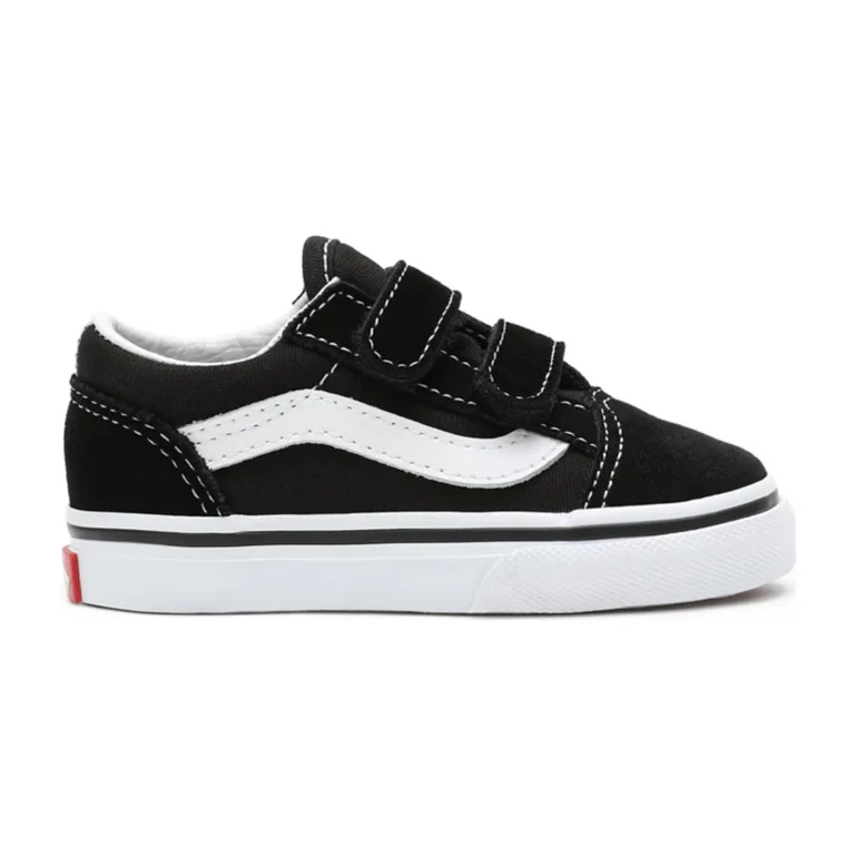 VANS Old Skool V Black/ White Toddler Kids Skate Shoes Sneakers