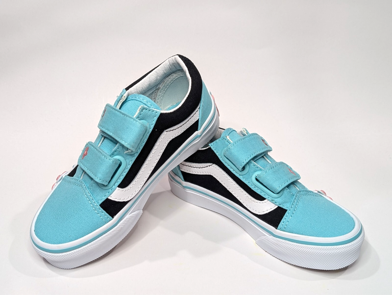 Vans Old Skool V Glitter Flower Multicolor Girl's Skate Shoes-Assorted Sizes NWB