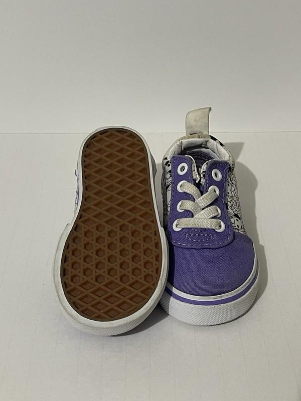 VANS Purple Color Me Baby Slip On Toddler Shoes Size 3 Girls Sneakers