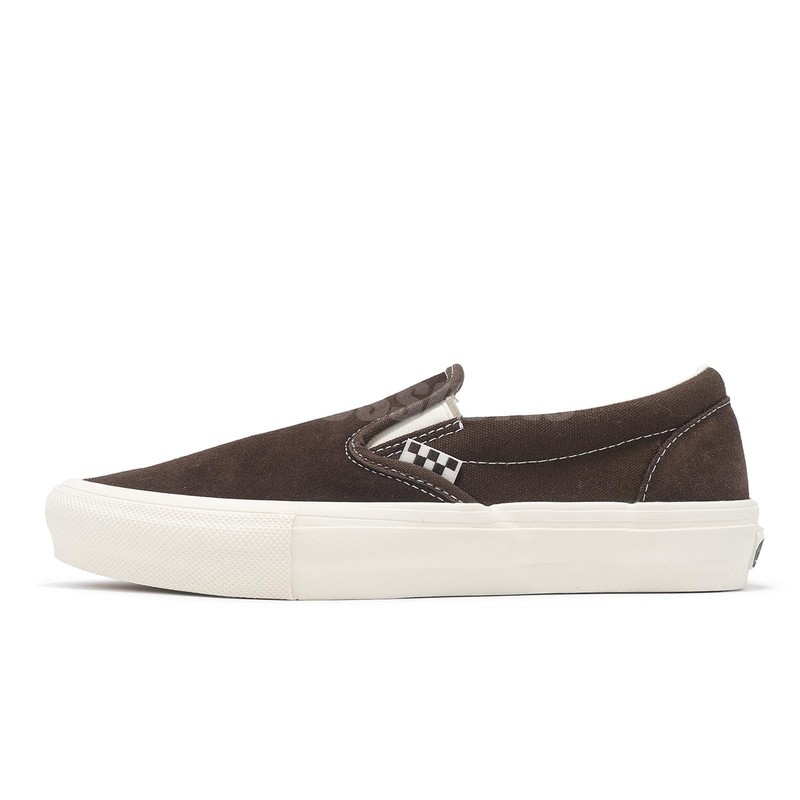 Vans Skate Slip-On Chocolate Brwon Men Unisex Skate Boarding Shoes VN0A5FCAZR6