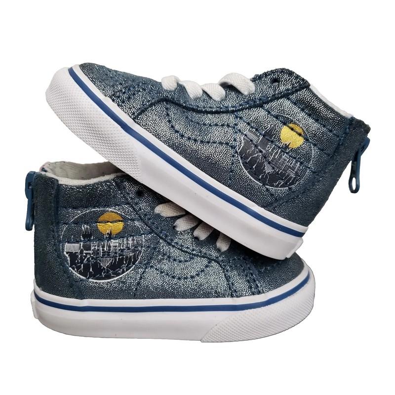 Vans X Harry Potter Sk8-Hi Zip Hogwarts Toddler 4 Baby Size Blue Shoes 721356