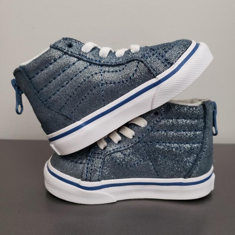 Vans X Harry Potter Sk8-Hi Zip Hogwarts Toddler 4 Baby Size Blue Shoes 721356