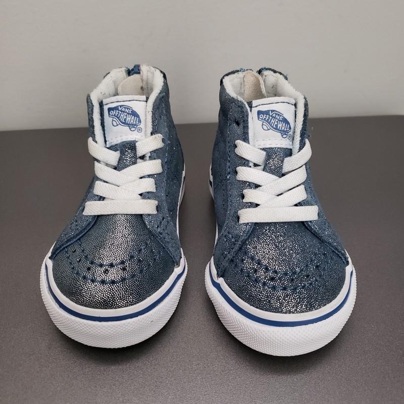 Vans X Harry Potter Sk8-Hi Zip Hogwarts Toddler 4 Baby Size Blue Shoes 721356