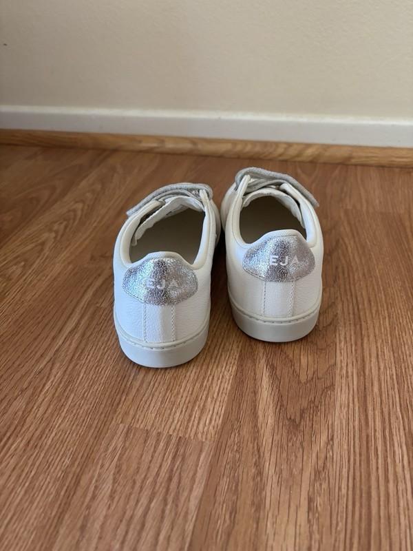Veja Esplar Sneaker Pink Silver Metallic White Leather Girls Youth US 3