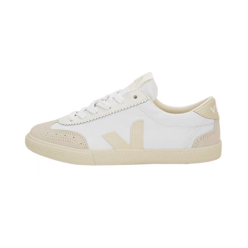 VEJA25 Unisex Suede Cowhide Classic Letter V Casual Canvas Sneaker Shoes