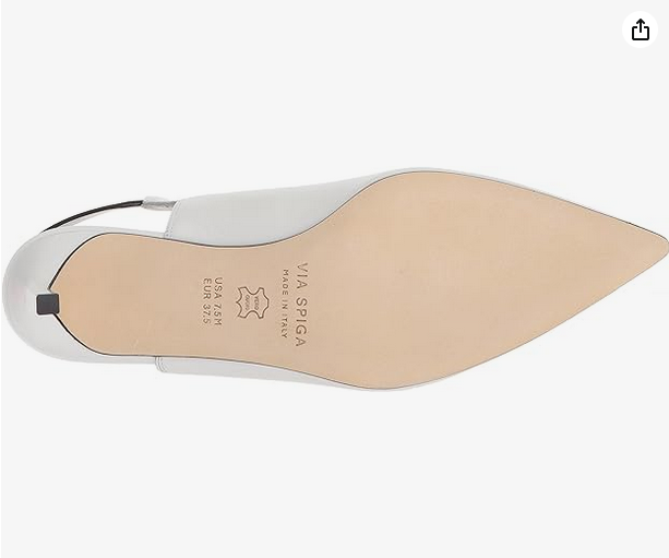 Via Spiga Womens V-Blake Porcelain White Size 8 M