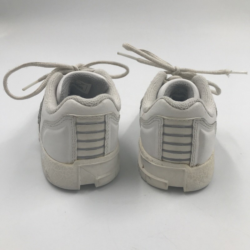 Vintage K-Swiss White Low Top Lace Up Sneakers Toddler Size 8 Retro Athletic