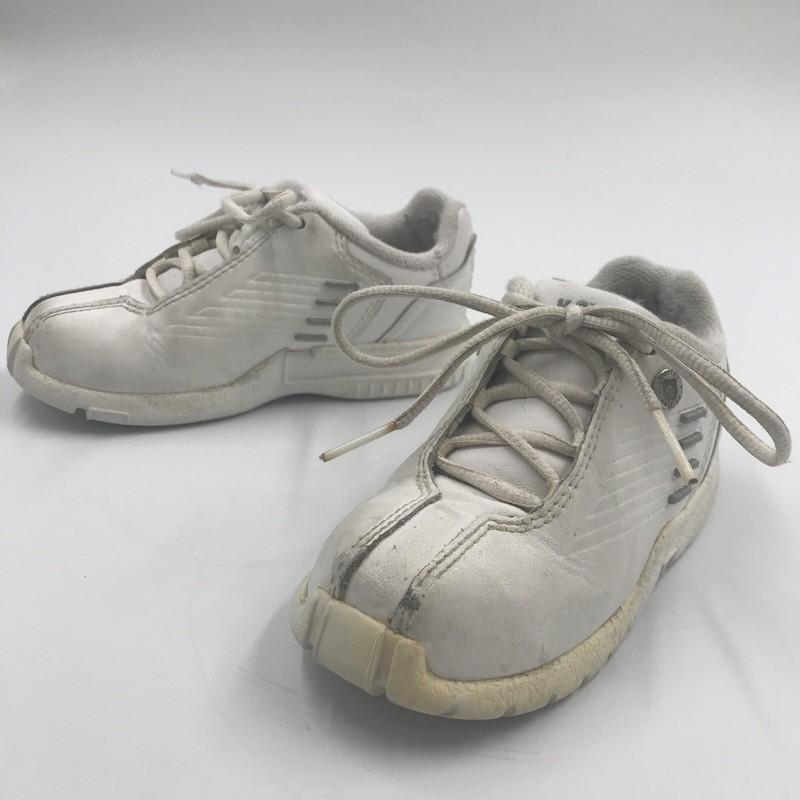 Vintage K-Swiss White Low Top Lace Up Sneakers Toddler Size 8 Retro Athletic