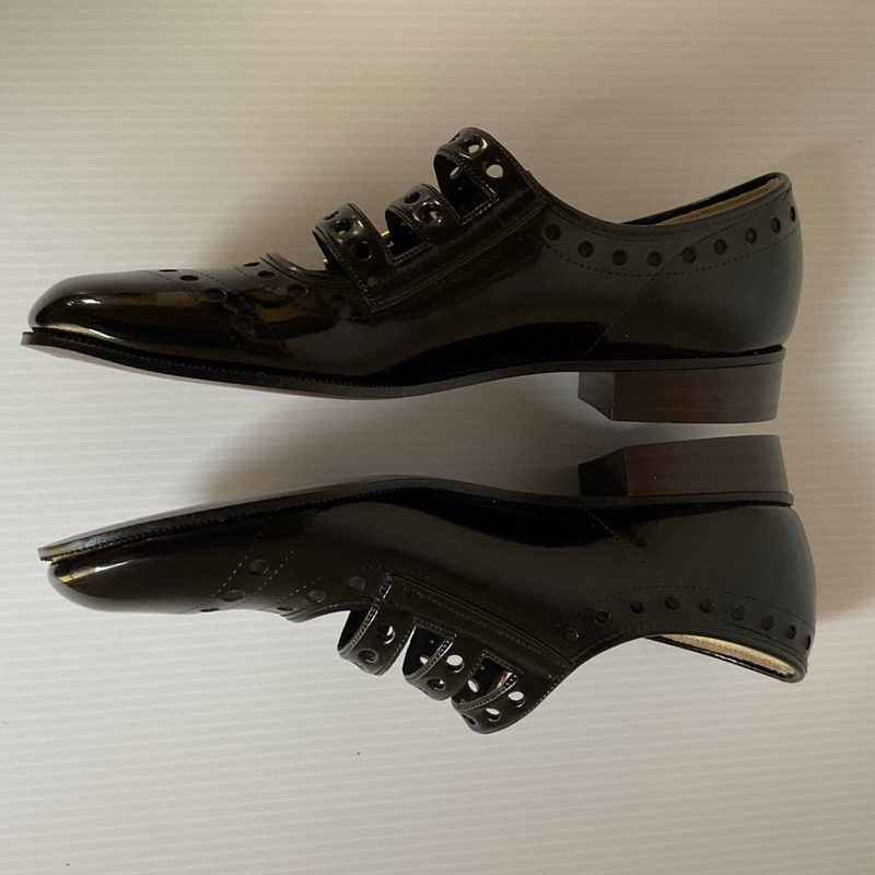 Vintage Missy Mates Girls Black Patent Leather Mary Jane Shoes Size 10