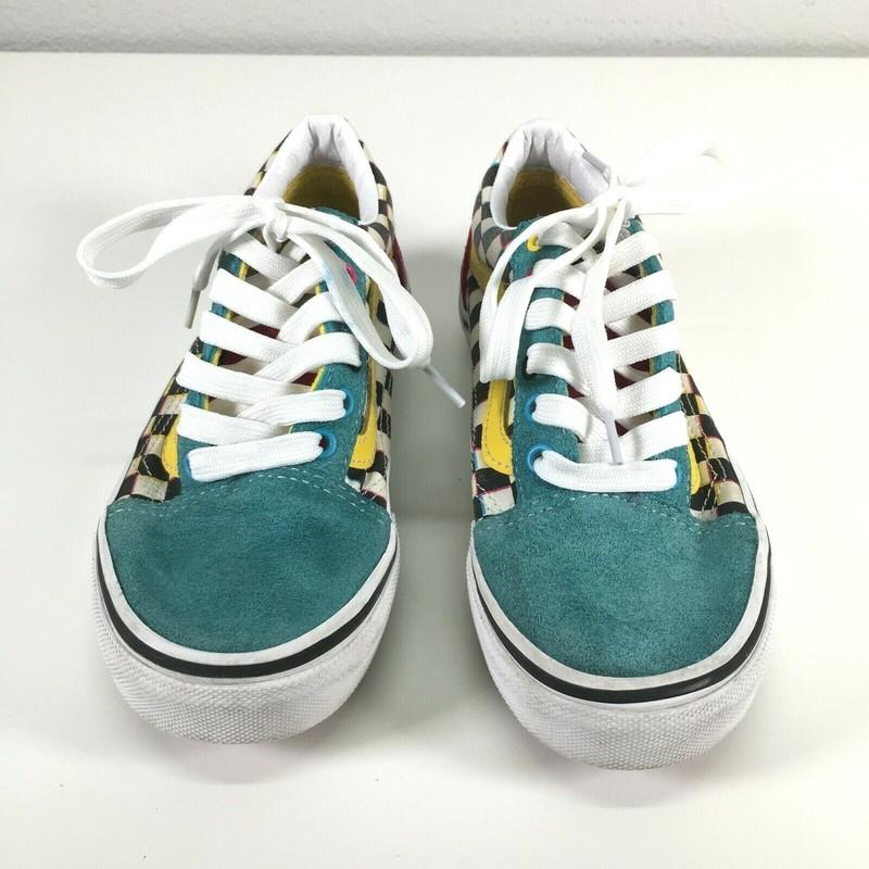 Vintage Vans Old Skool Chex Skate Shoe Checkboard Sz 3 Kids Boys