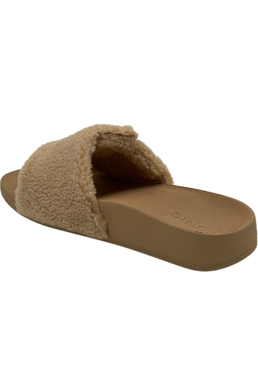 Vionic Adjustable Cozy Slide Slippers Ginger Root