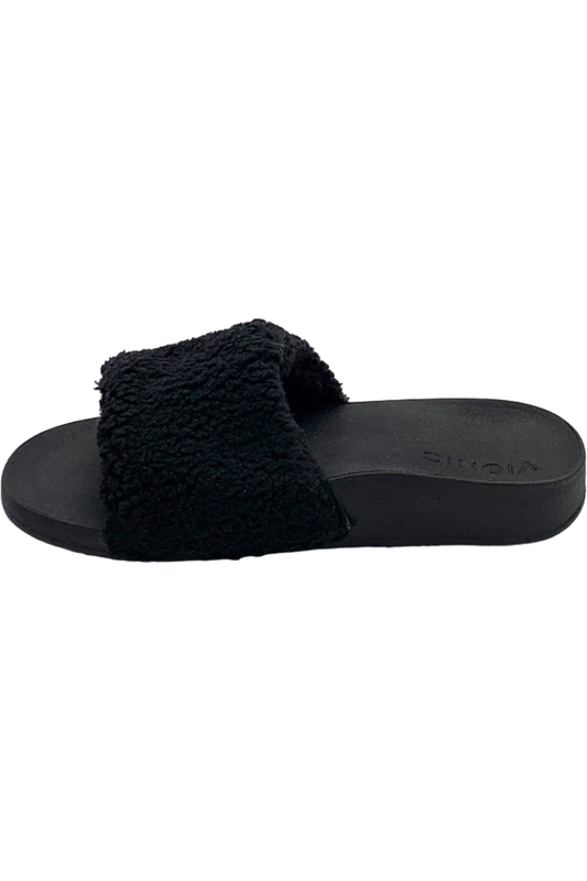Vionic Adjustable Cozy Slide Slippers Keira Black