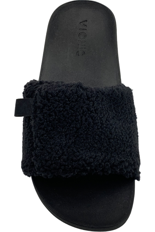Vionic Adjustable Cozy Slide Slippers Keira Black