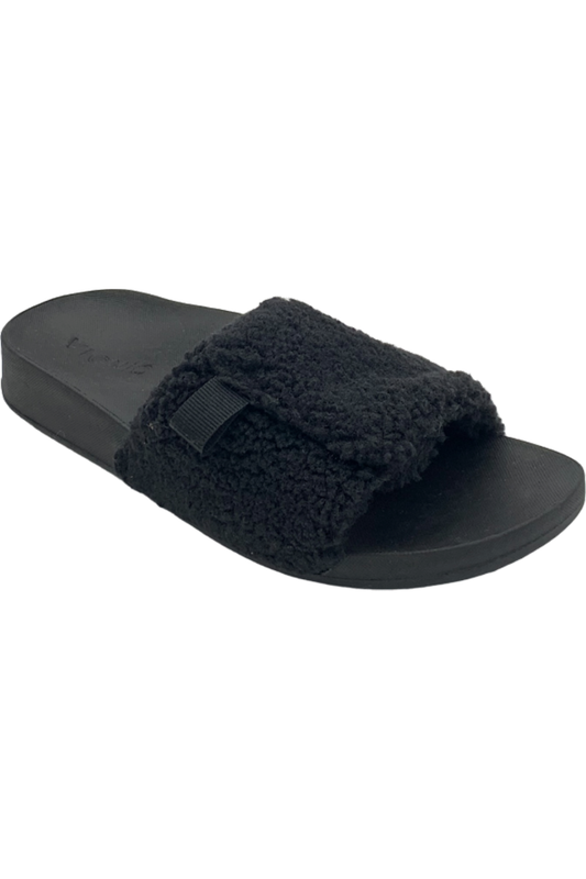 Vionic Adjustable Cozy Slide Slippers Keira Black