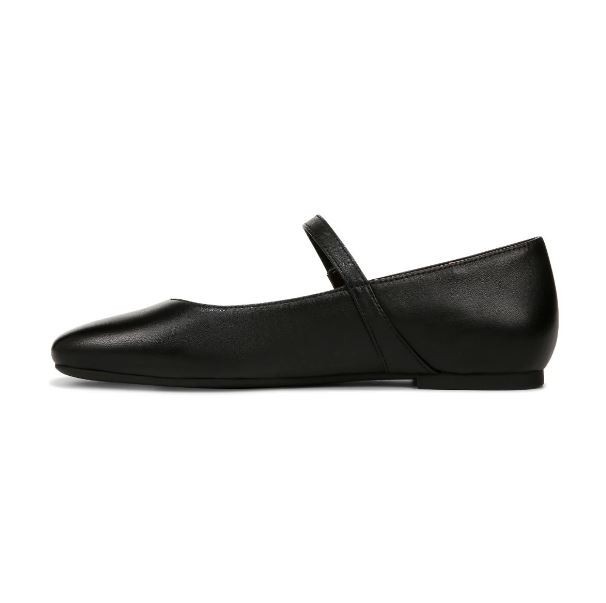 Vionic Alameda Women’s Mary Jane Flat Size 8M Black Leather Comfort Shoes