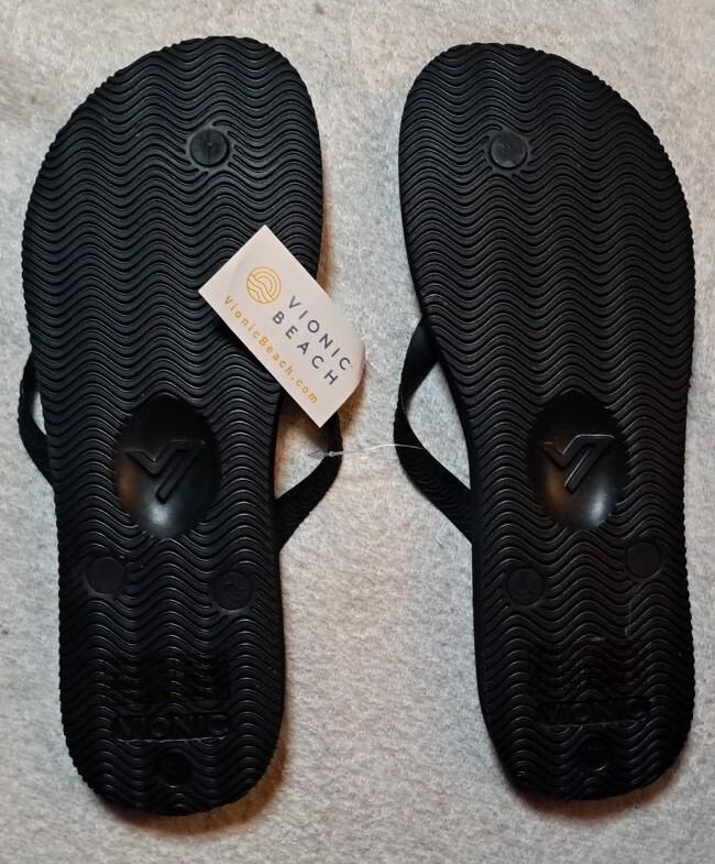 Vionic Manly Gray Camo Flip Flops Sandals Mens 11 Medium Thong Post