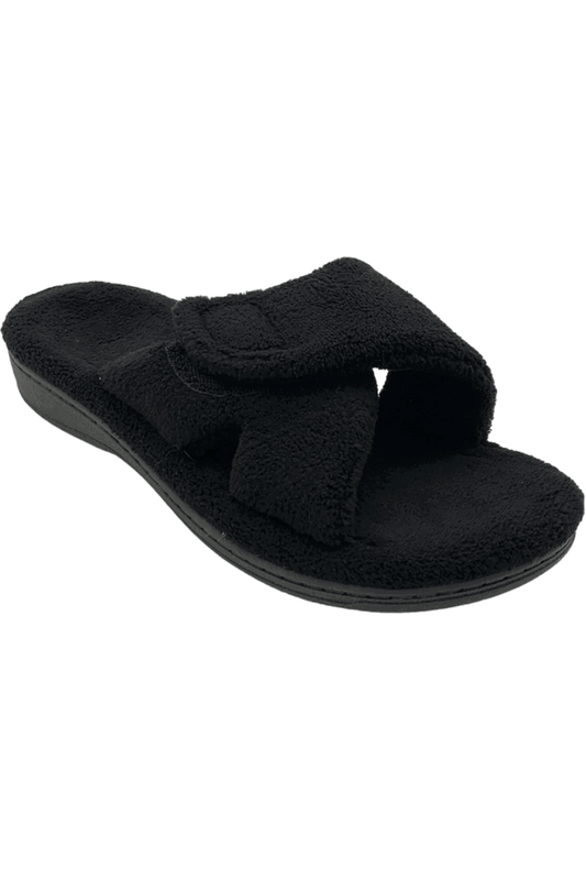 Vionic Women's Adjustable Strap Slippers Relax Black