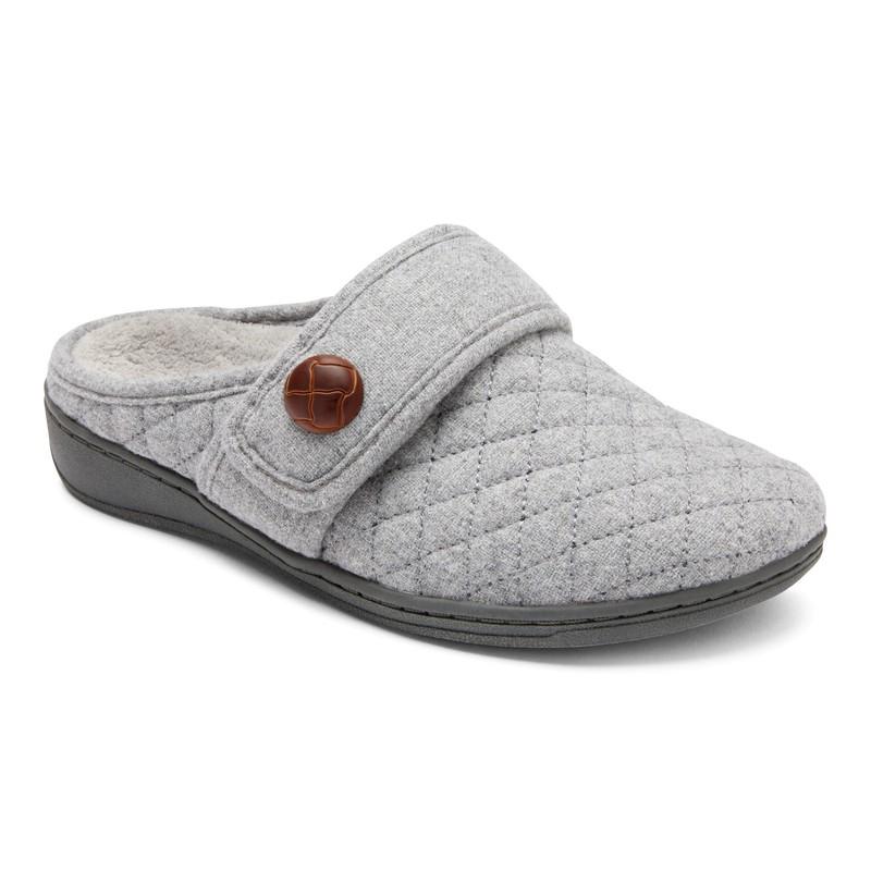 Vionic Womens Indulge Carlin Wine Red Mule Slippers Size 8
