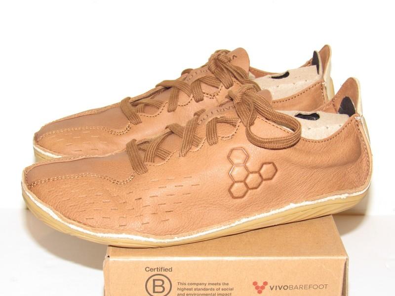 VivoBarefoot Sensus 37 EU Womens Sz 7 Brown Tan Leather Sneaker Shoes NEW