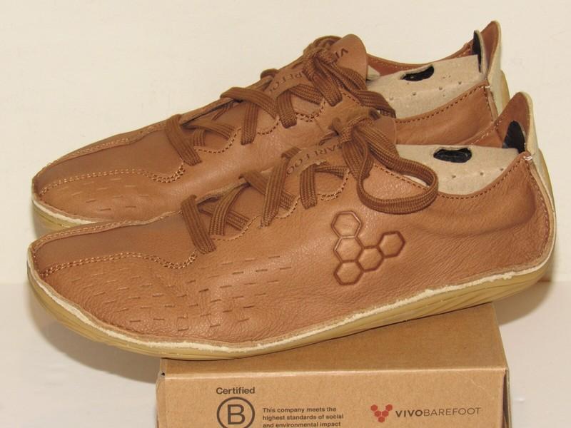VivoBarefoot Sensus 37 EU Womens Sz 7 Brown Tan Leather Sneaker Shoes NEW