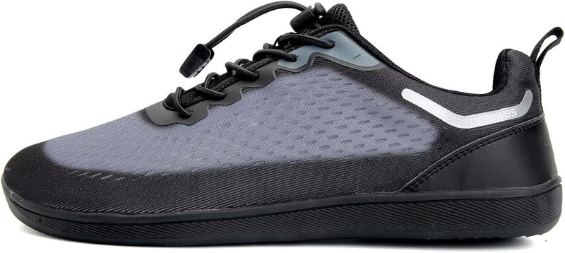 WateLves Wide Water Shoes Mens Womens 12 Women/10.5 Men Black Gray