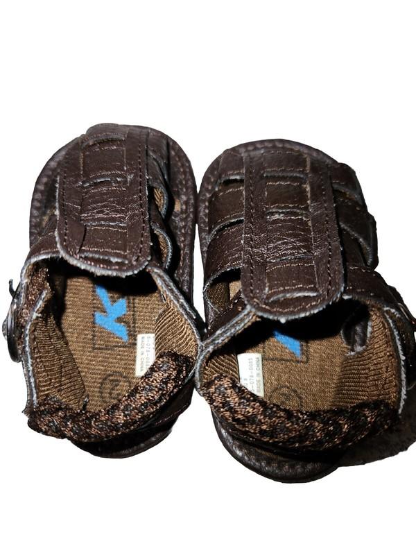 Wee Essentials Baby Sandals Soft Sole Sandals Sz 0 Brown